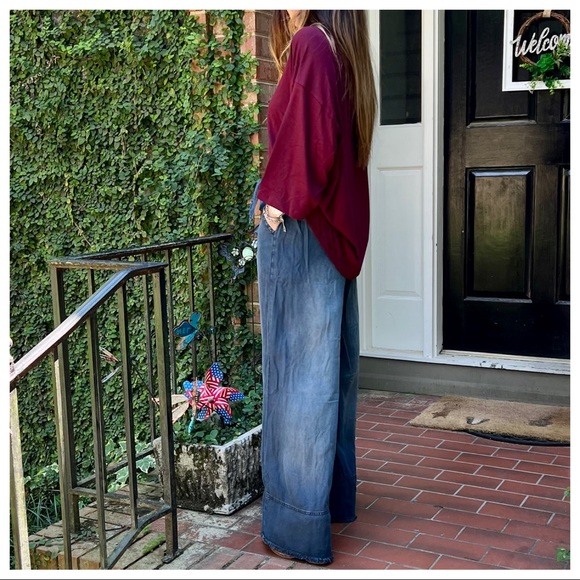 Fabulous Analiese Denim Tie Waist Pant - Picture 4 of 5